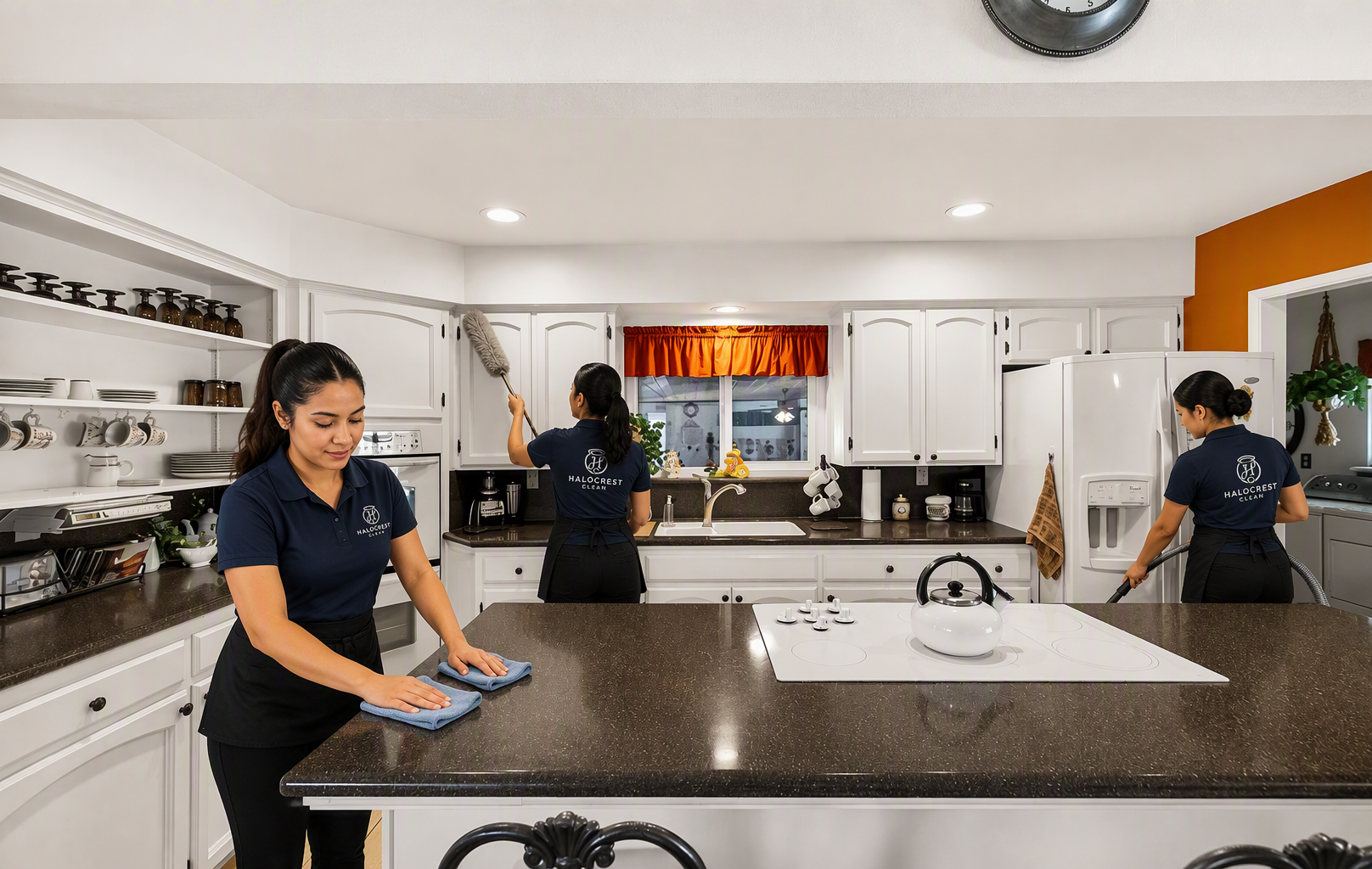 Halocrest Clean deep cleaning team