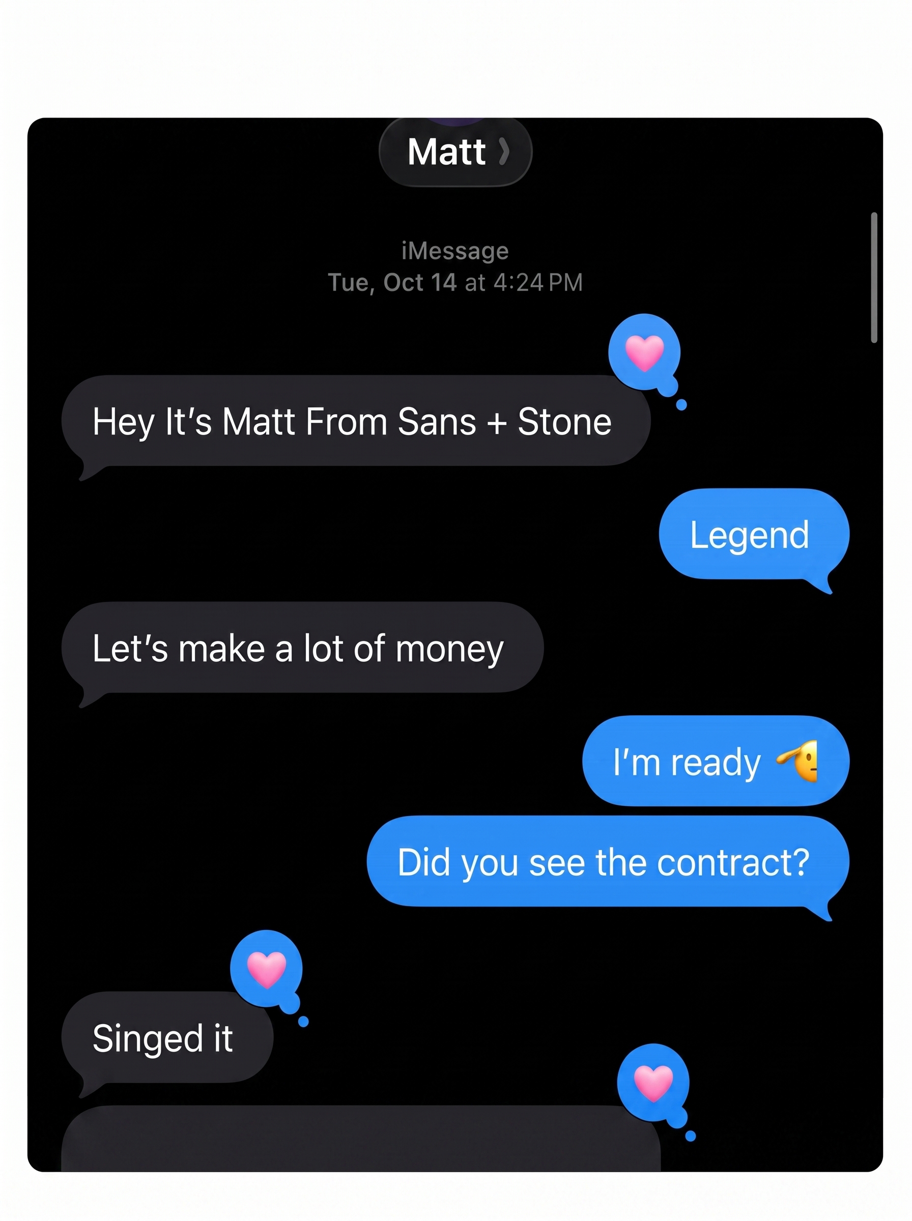 Matt signing with ProBoost on October 14th