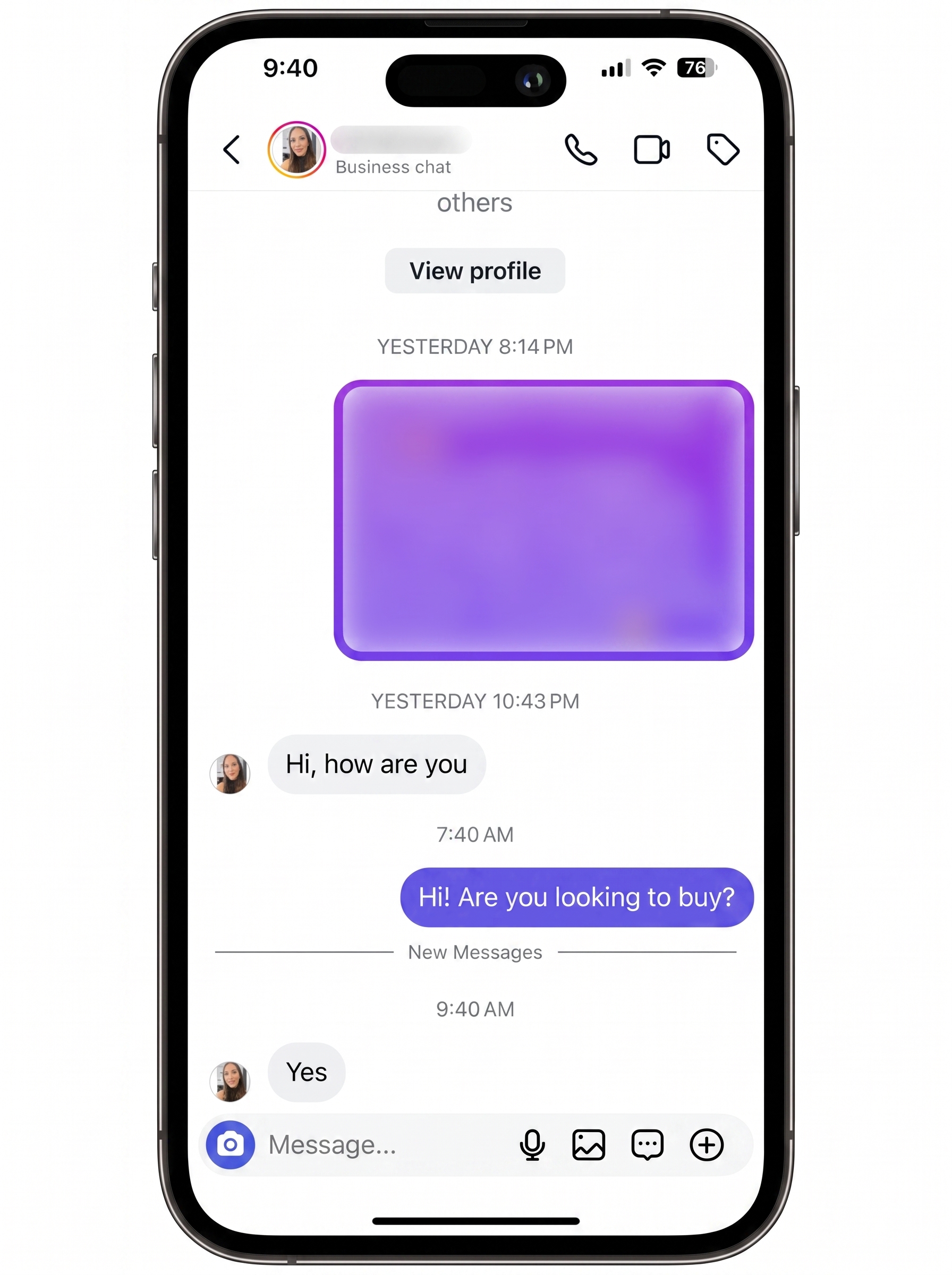 Real estate prospect conversation