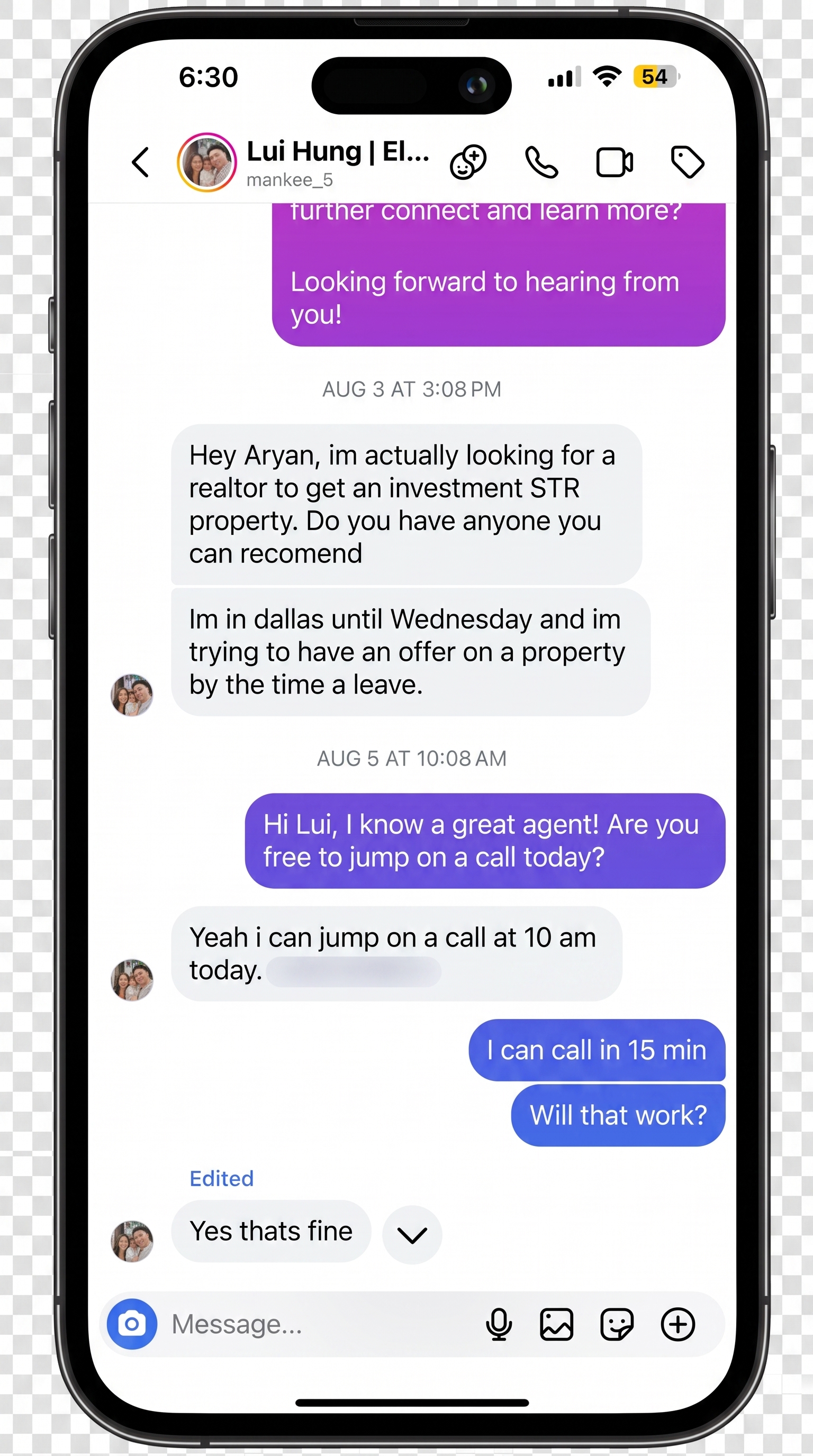 Qualified prospect in a smaller market