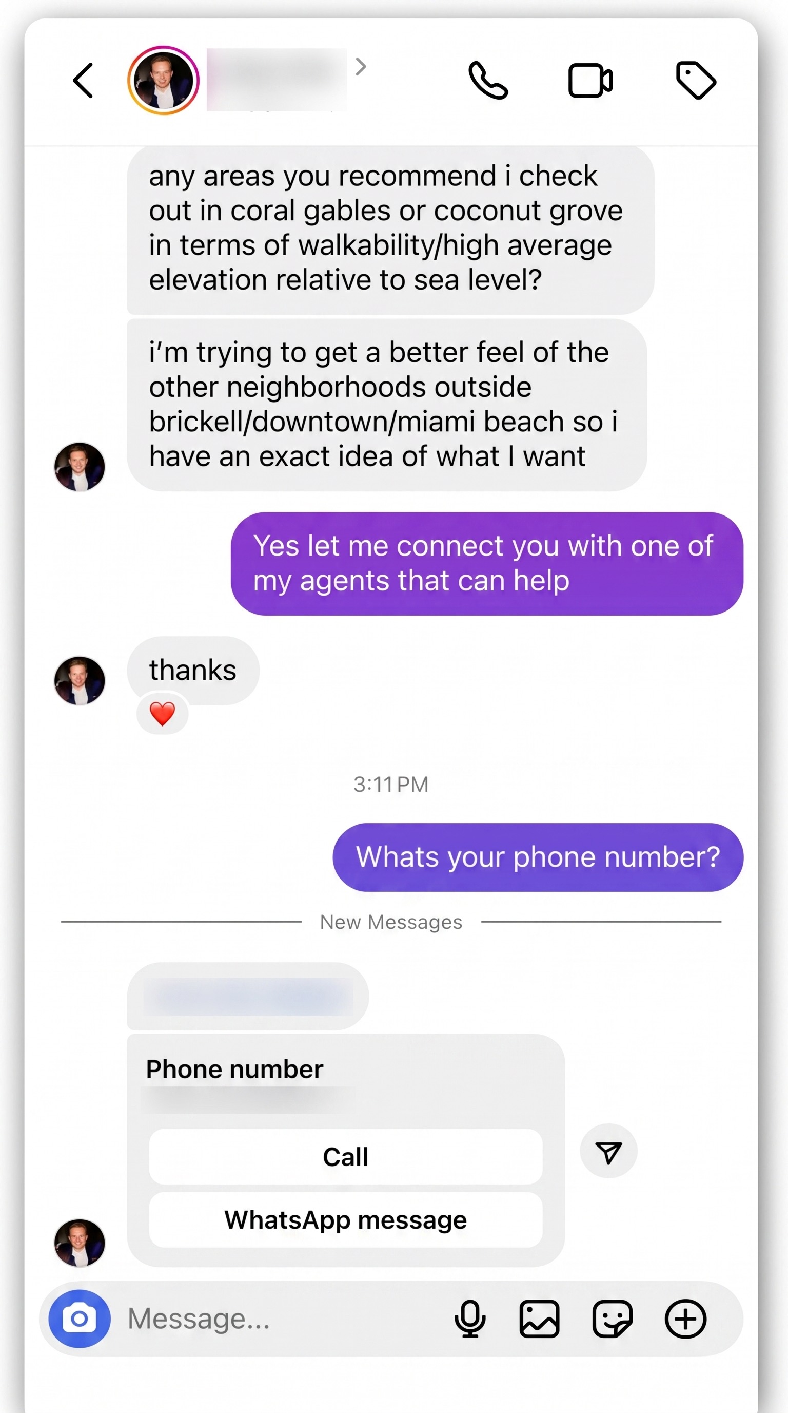 Real ProBoost Instagram conversation