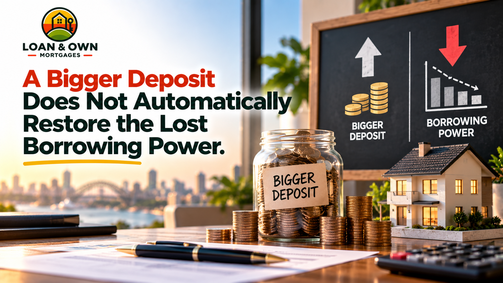 A Bigger Deposit Does Not Automatically Restore the Lost Borrowing Power A Bigger Deposit Does Not Automatically Restore the Lost Borrowing Power