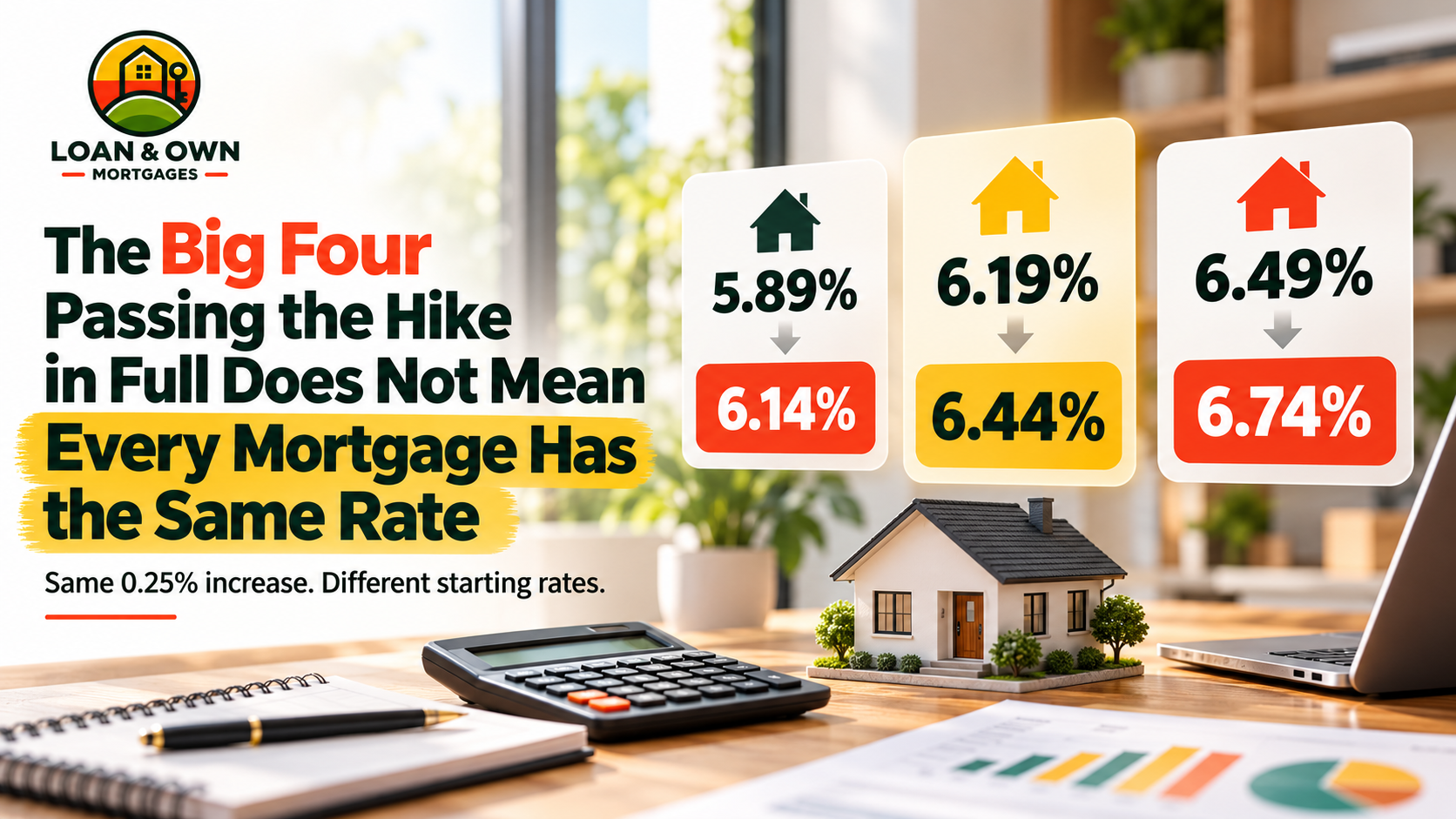 The Big Four Passing the Hike in Full Does Not Mean Every Mortgage Has the Same Rate