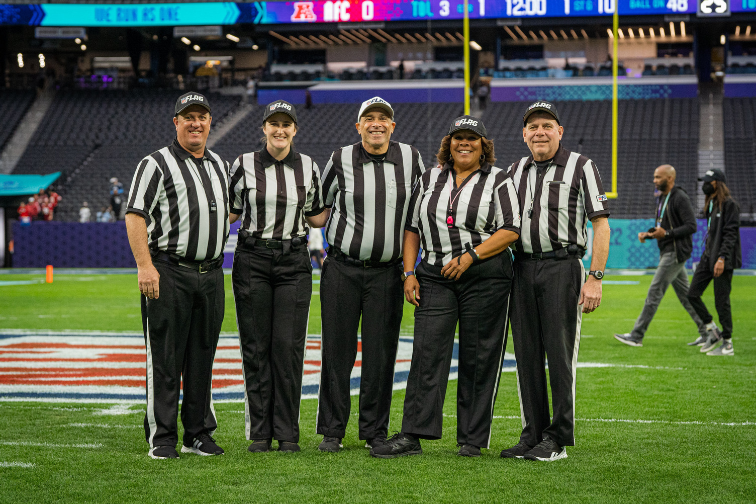 Flag Football Officials On Field