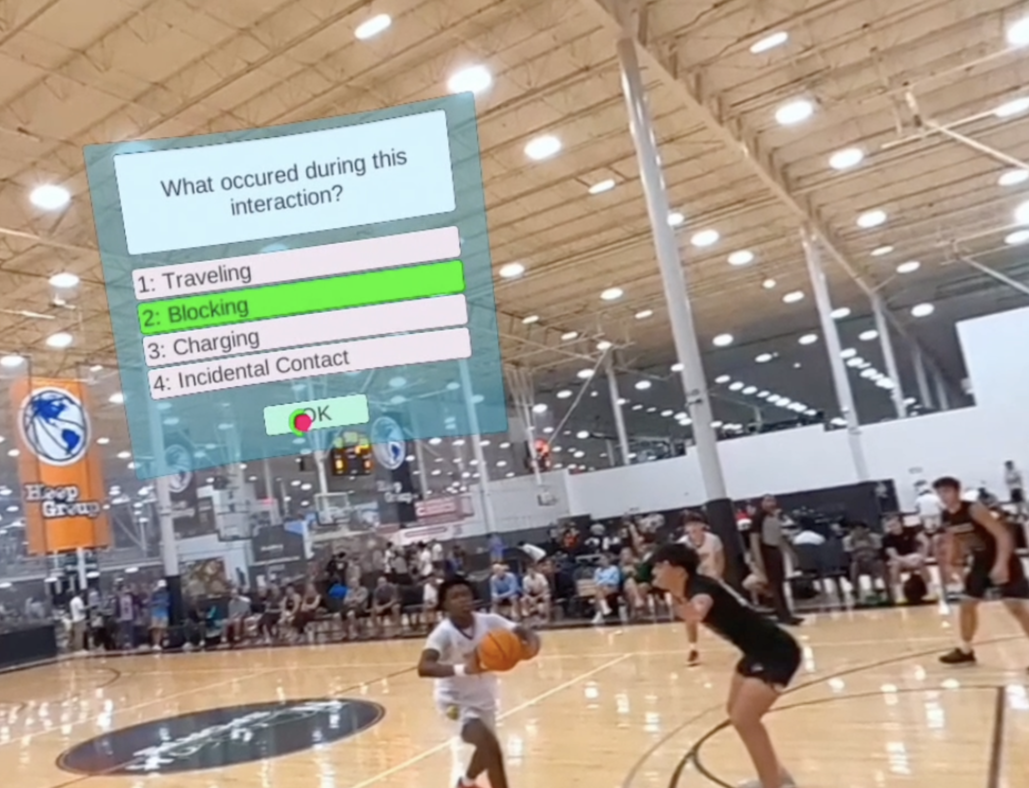 Basketball VR training image 2