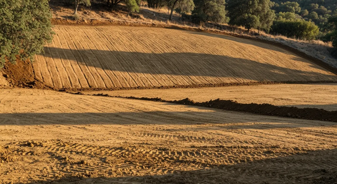 Site grading project near Lindo Lake