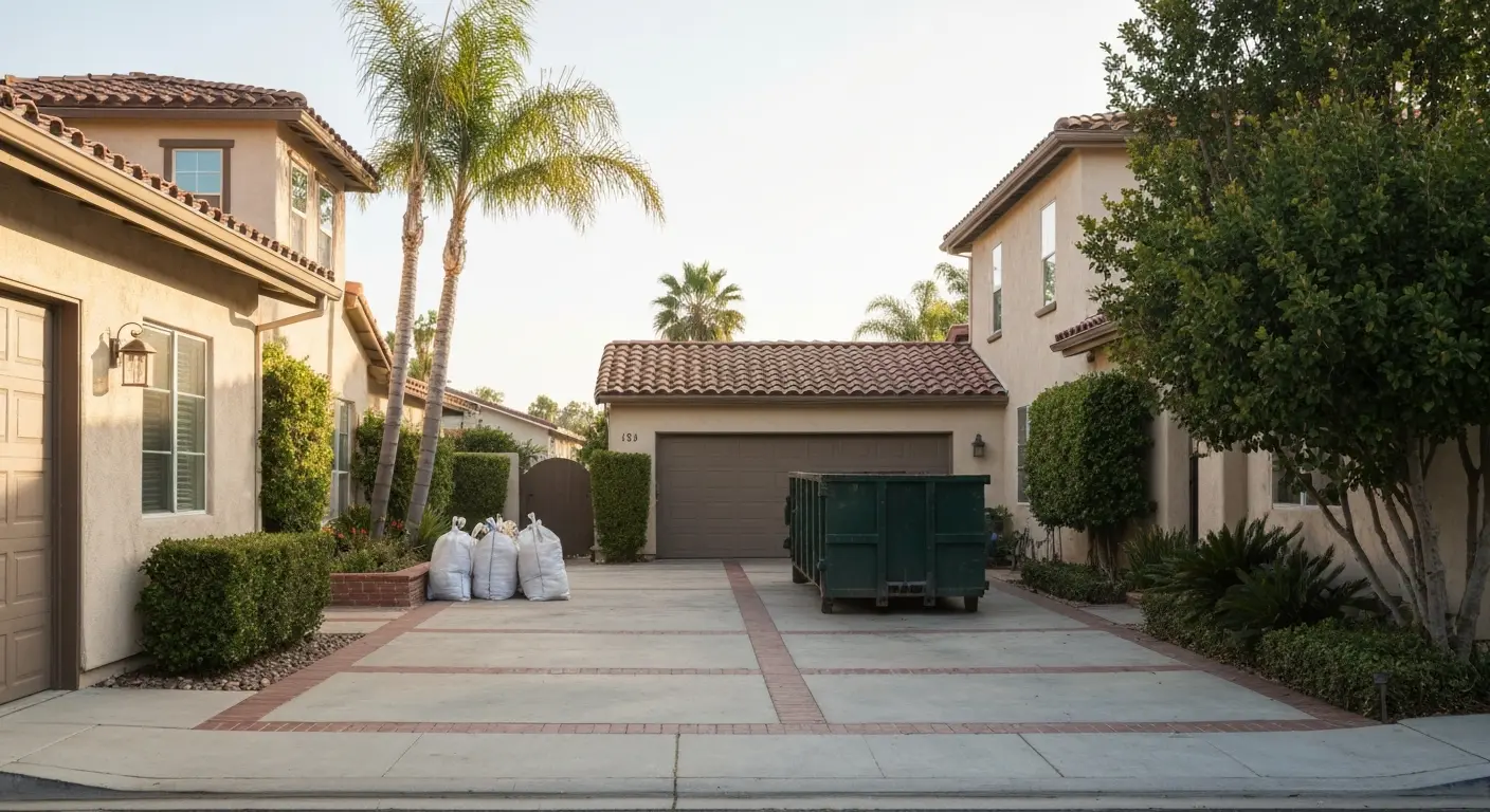 Residential trash cleanup service