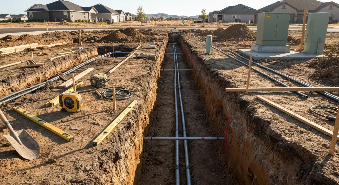 Utility trenching and installation