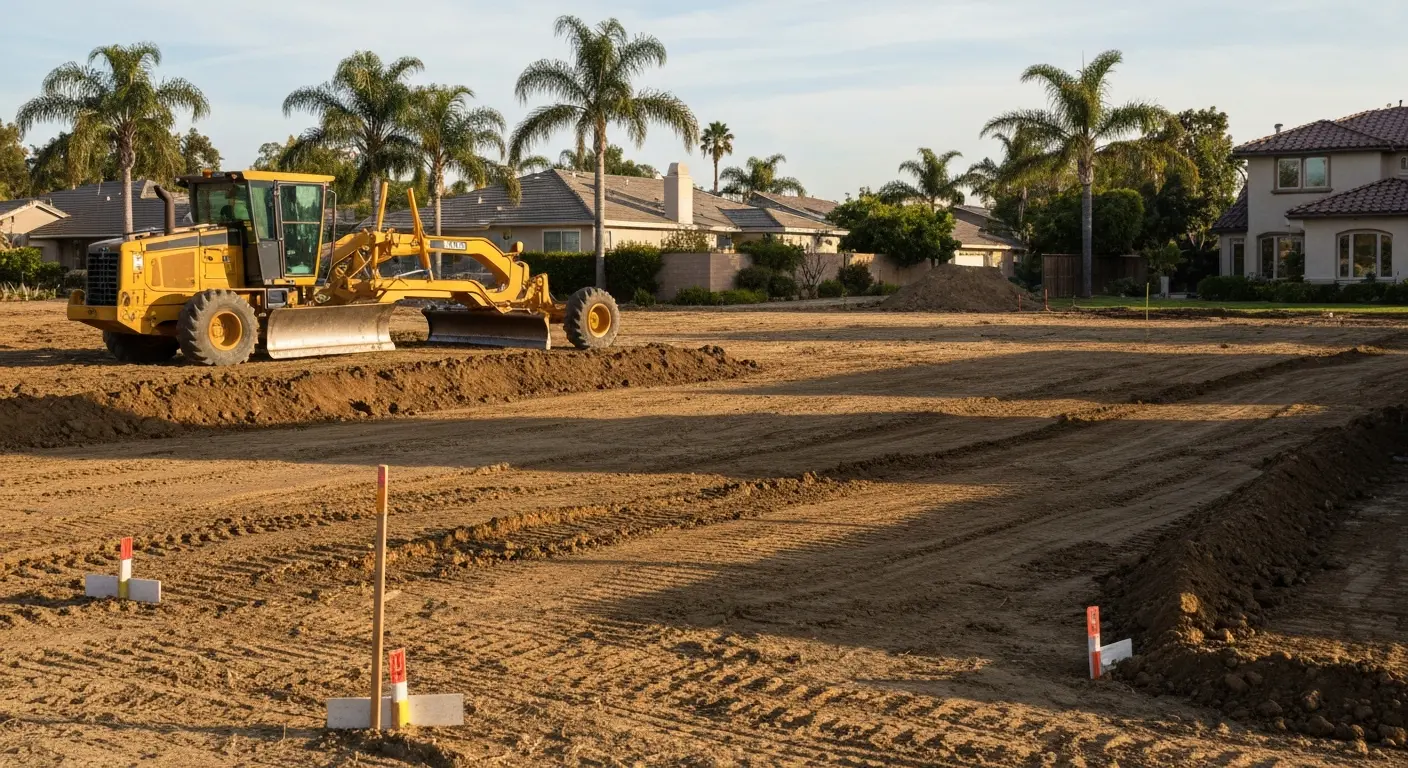 Site grading near Miramar