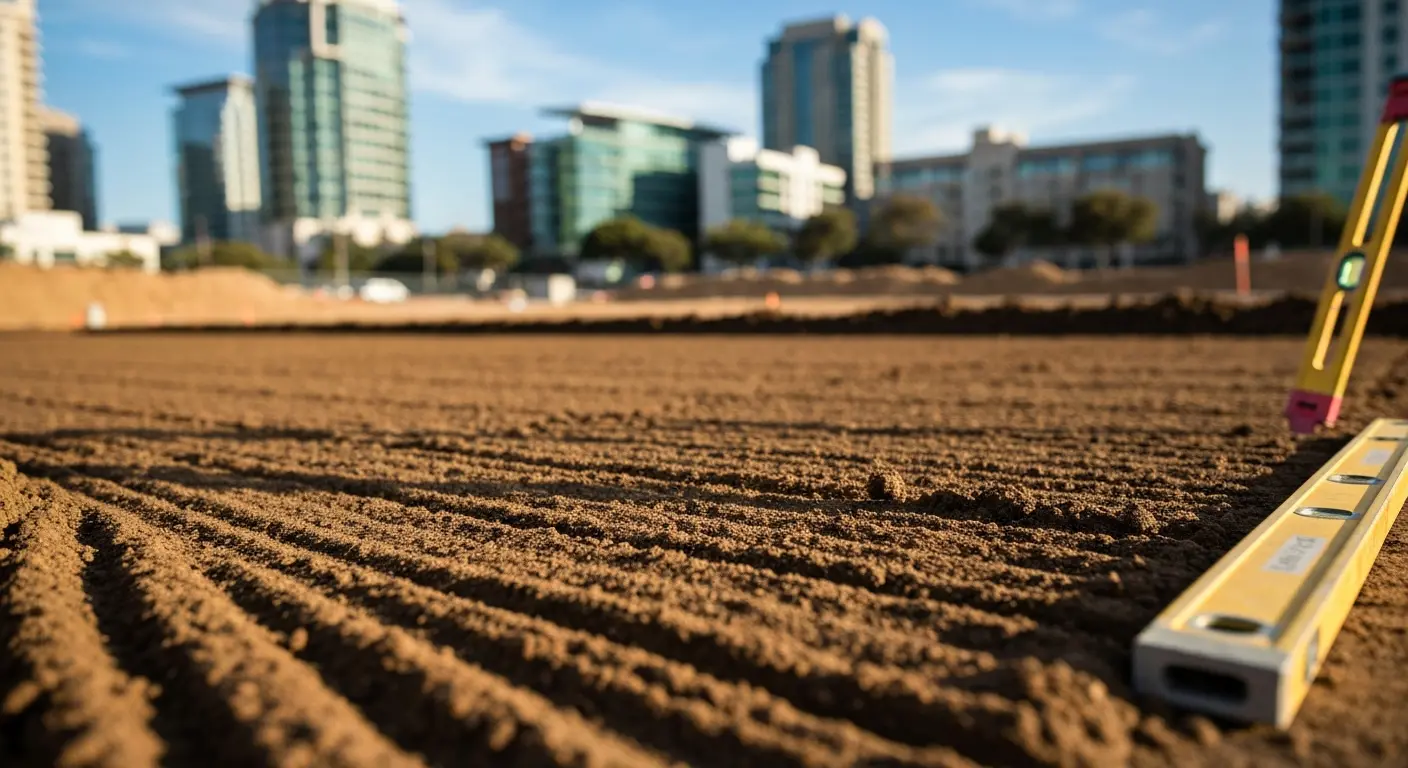 Finish grading compaction work