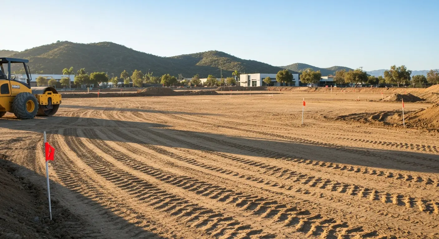 Site prep work Pomerado area