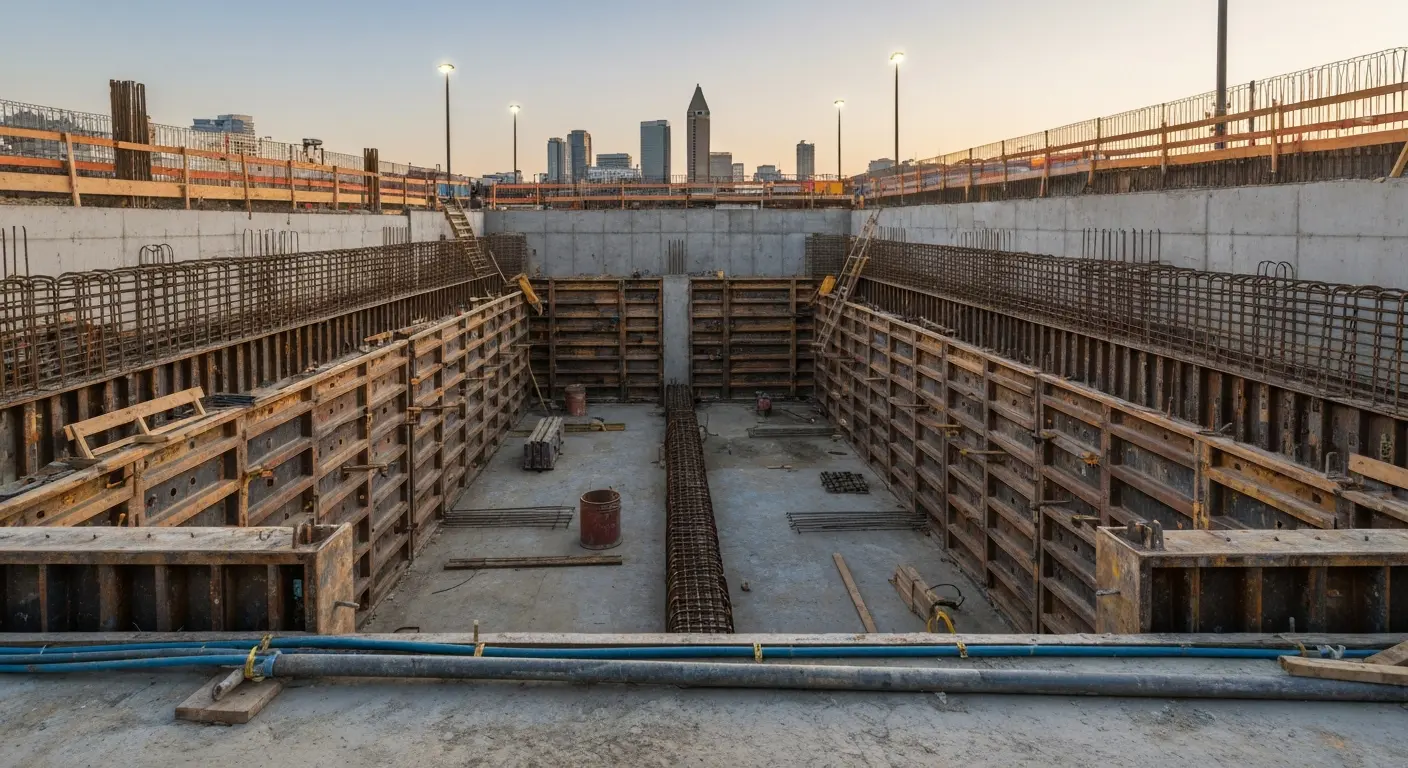 Parking garage excavation project