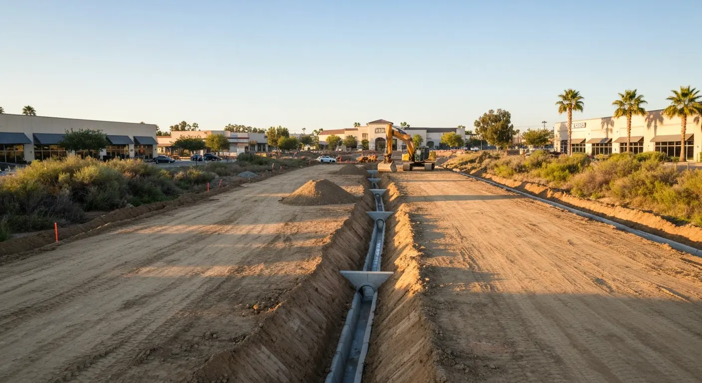 Commercial excavation and drainage work