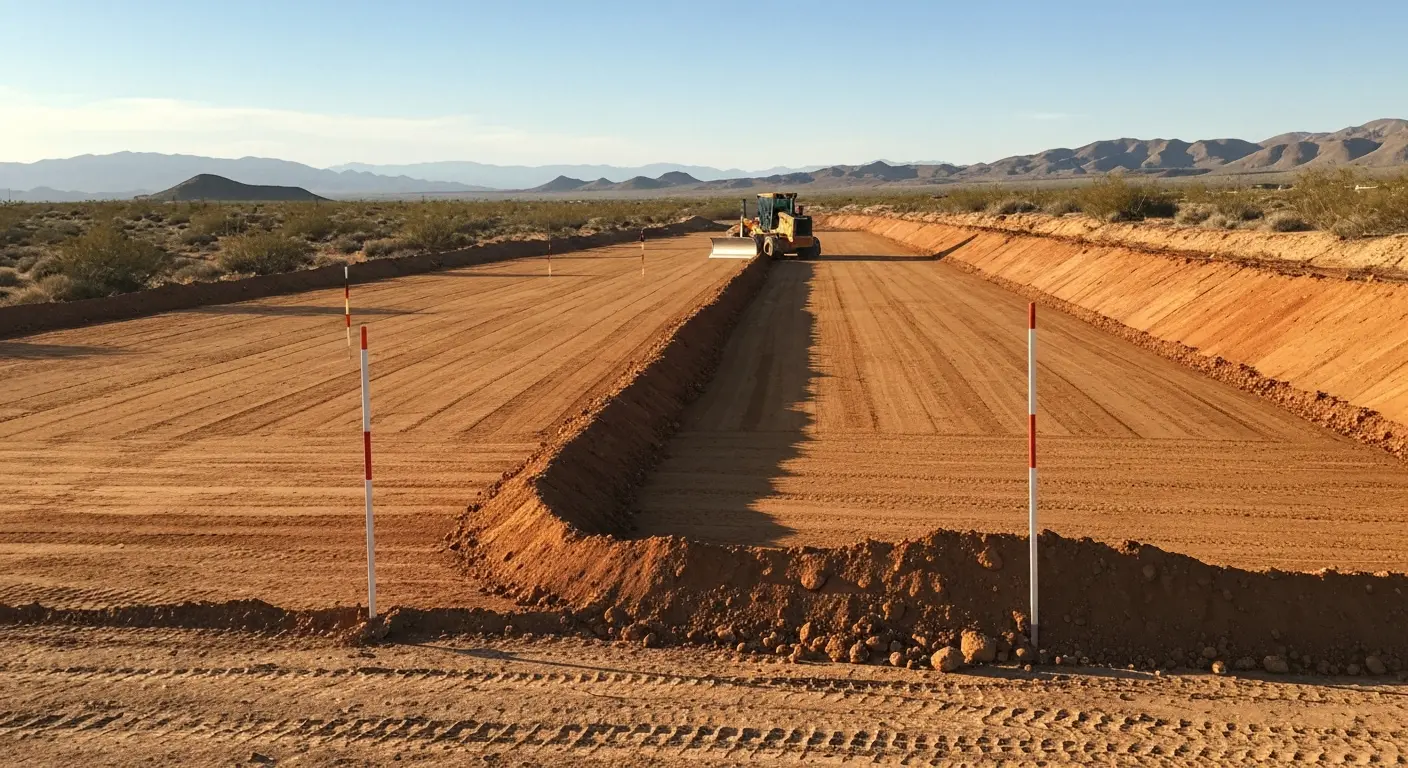 Site grading project near Borrego Springs