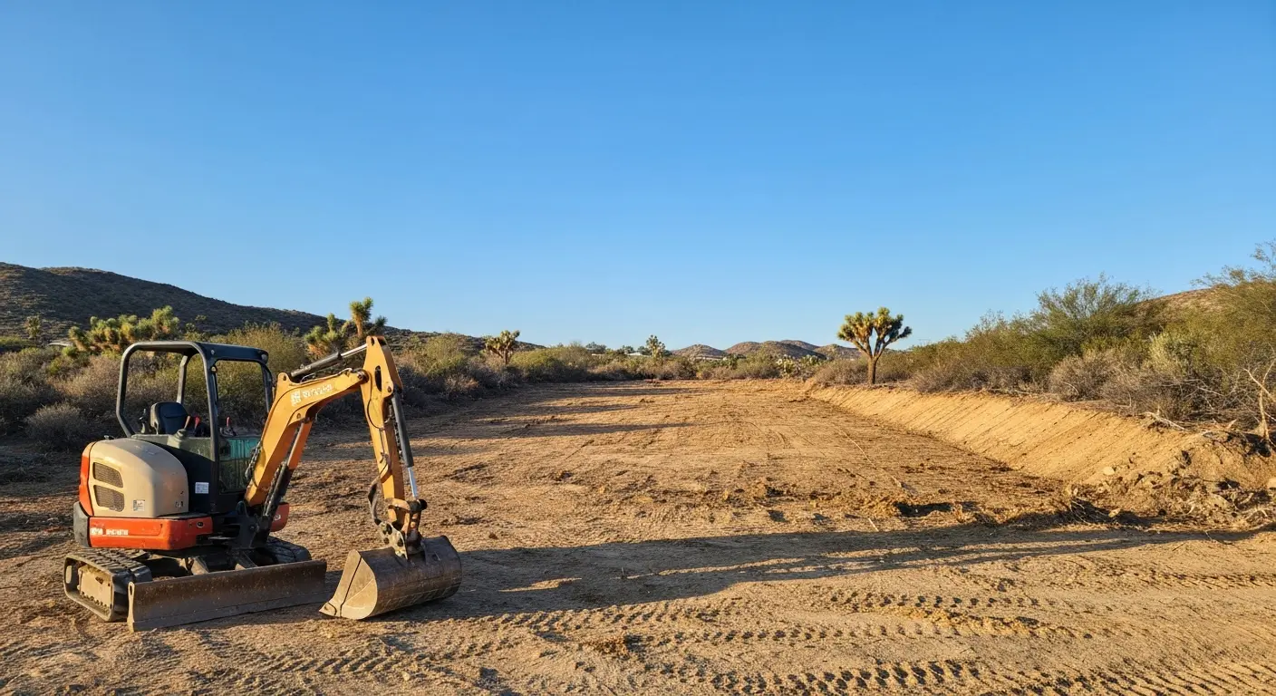 Land clearing work in Ranchita