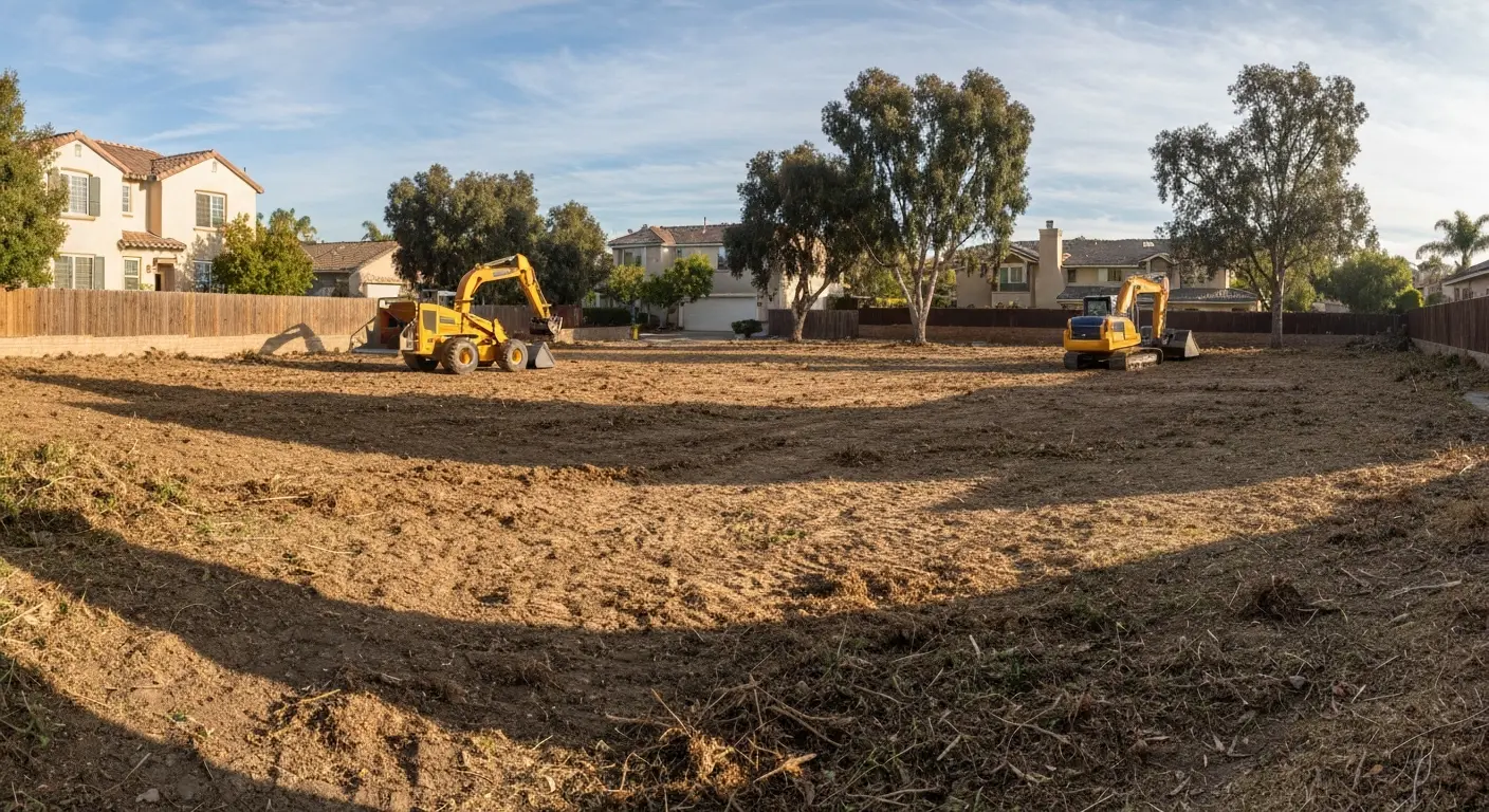 Land clearing in progress