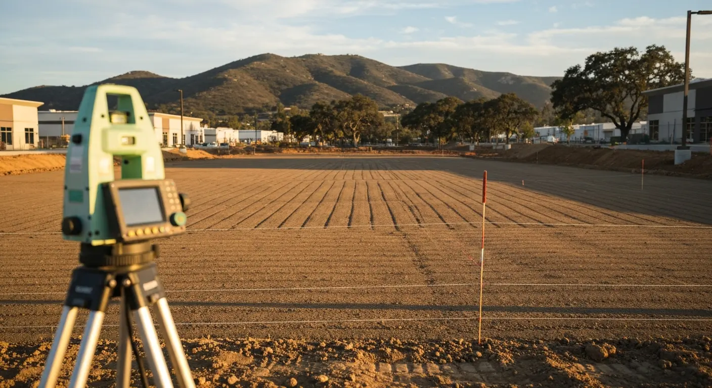 Finish grading work near Pomerado