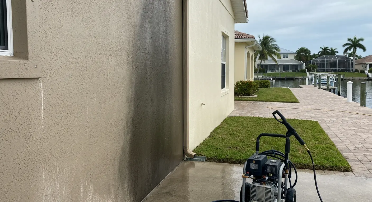 Residential house washing