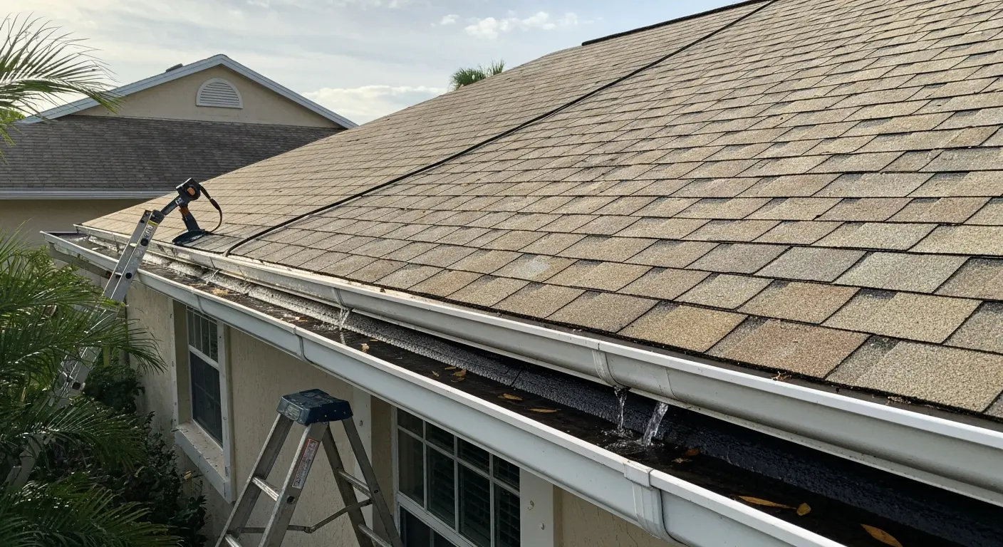 Roof and gutter cleaning
