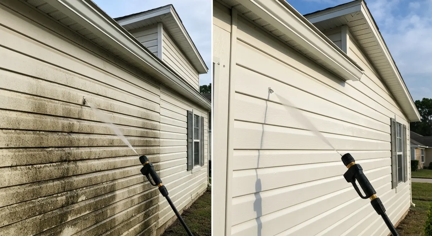 Residential house washing