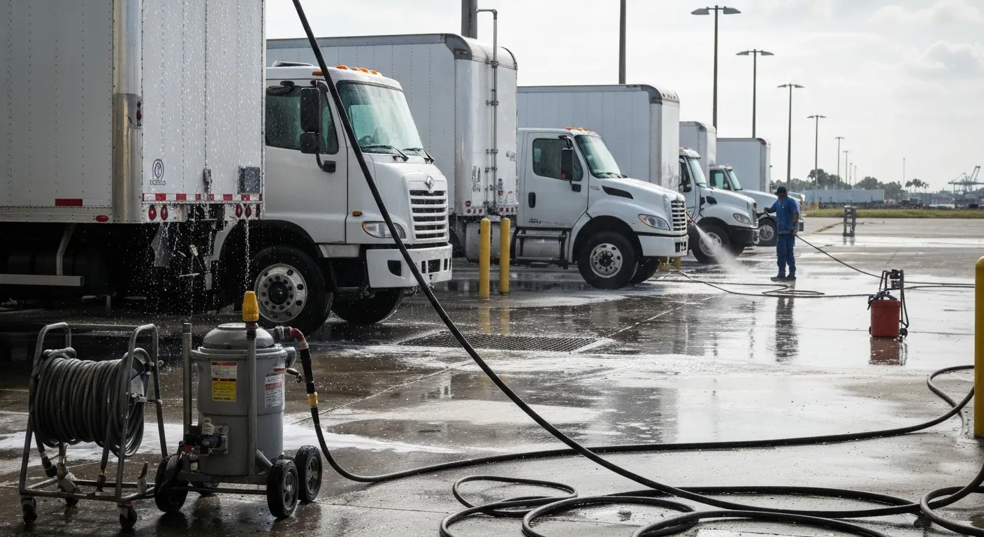 Fleet and equipment washing
