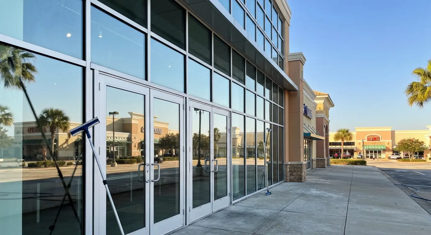 Commercial storefront cleaning