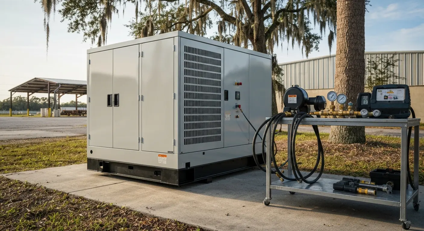 Industrial compressor cleaning