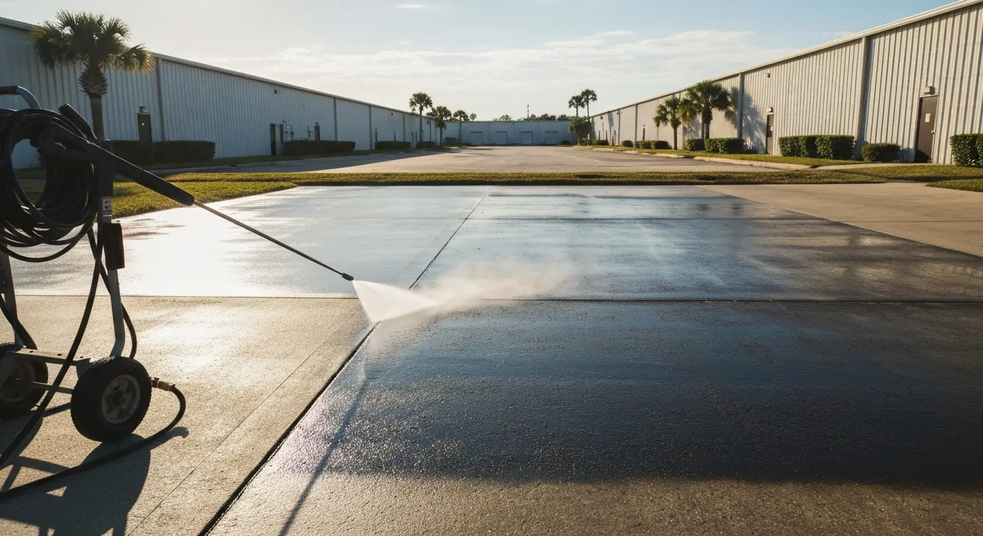 Driveway and concrete cleaning