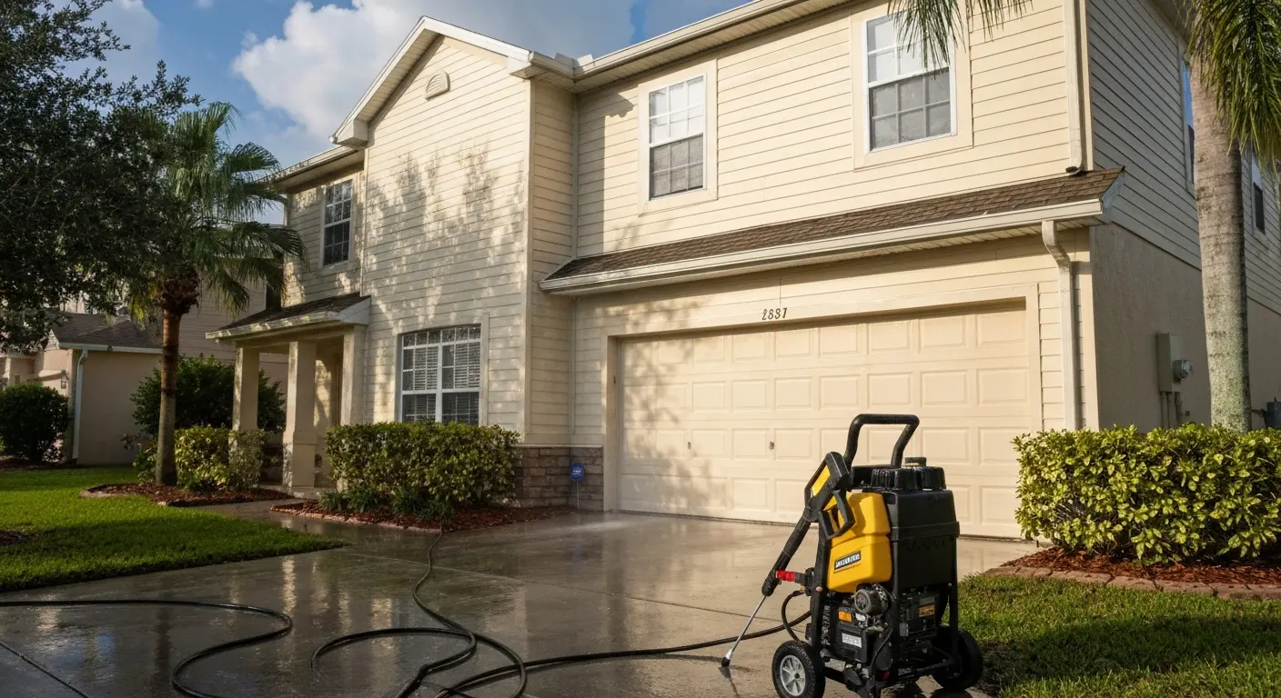 Residential house washing service
