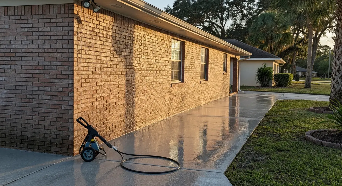 Residential house washing