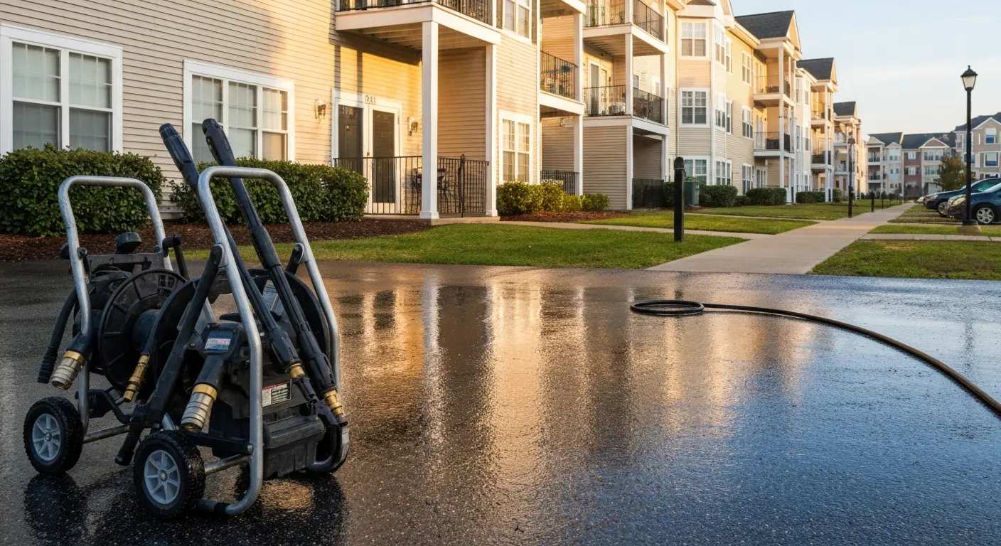 Multi-unit property cleaning