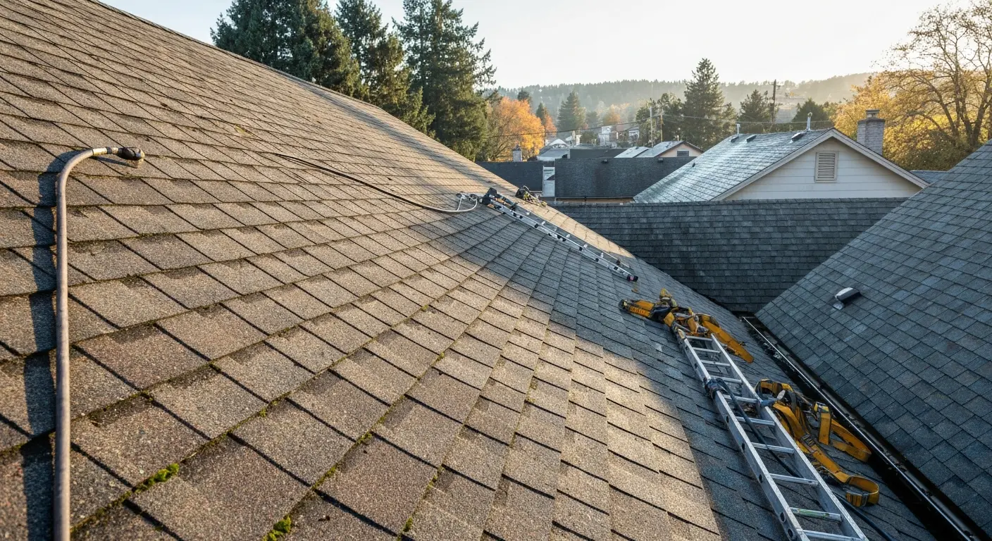 Roof moss and algae removal