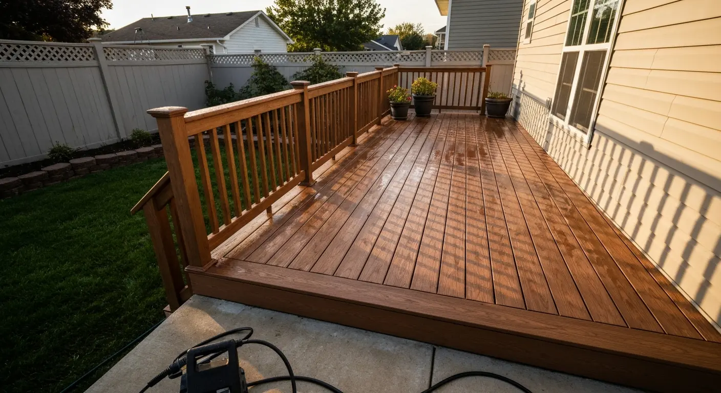 Patio and deck cleaning