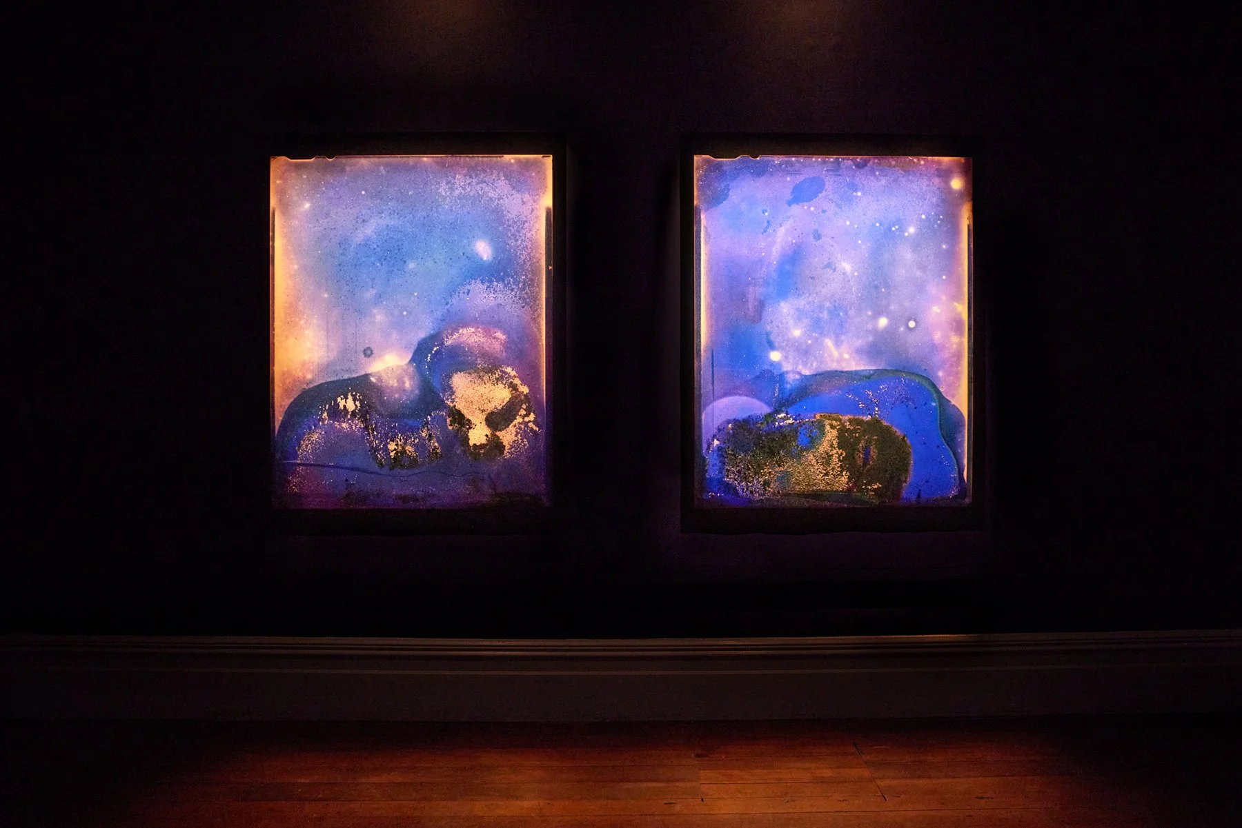 Left: New Moon to New Moon, August 2019 II, 37°20'33.4"S 175°30'30.5”E, Right: New Moon to New Moon, August 2019 I, 37°20'33.4"S 175°30'30.5”E