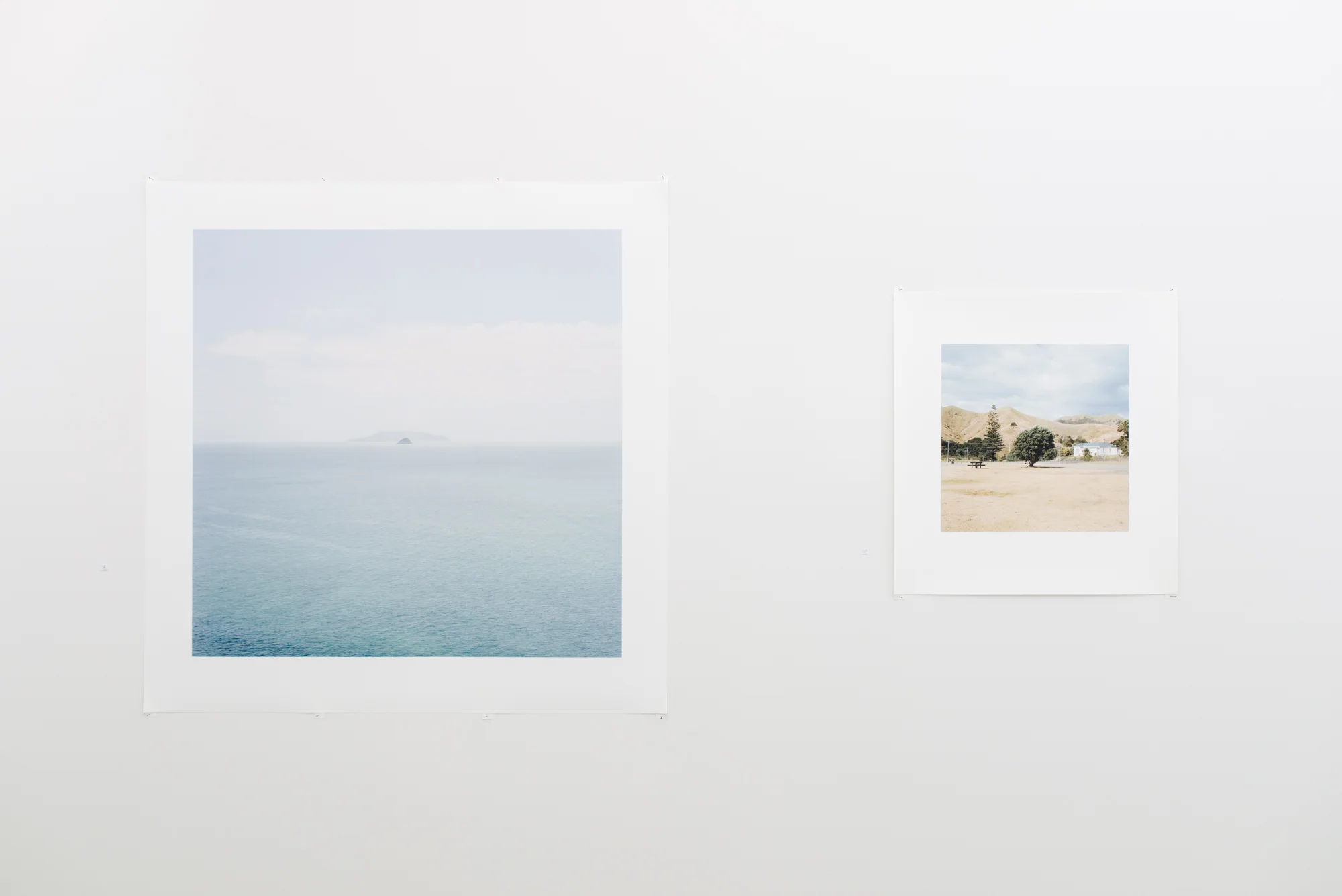 Left: Trace I (Looking Forward, Horizon Islands), Right: Trace II (Looking Back, Impermanence)