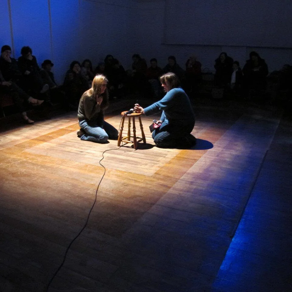 Push to Talk by Kate van der Drift and Clare Fleming performed at Qubit - A Weekend of Performance Art in Port Chalmers Dunedin 2011