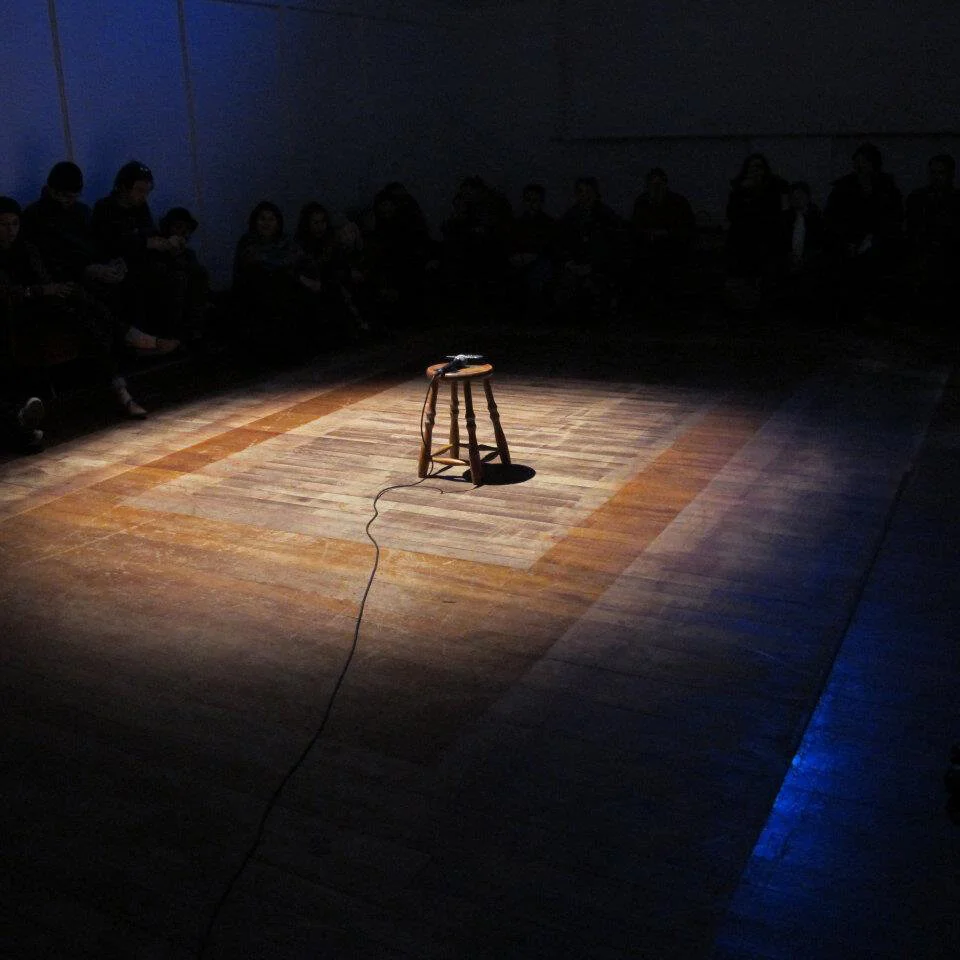 Push to Talk by Kate van der Drift and Clare Fleming performed at Qubit - A Weekend of Performance Art in Port Chalmers Dunedin 2011