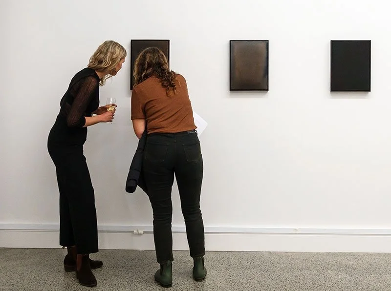 Kate van der Drift - In the Presence of Absence - toned cyanotype on canvas