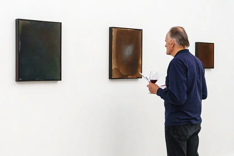 Kate van der Drift - In the Presence of Absence - toned cyanotype on canvas