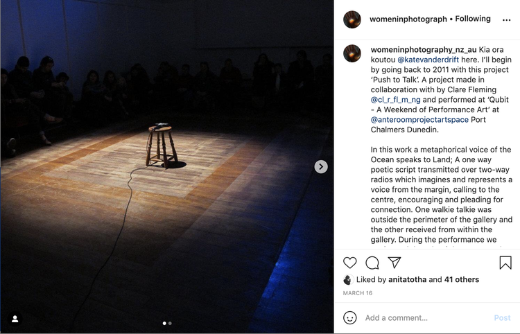 INSTAGRAM TAKEOVER WITH WOMEN IN PHOTOGRAPHY NZ & AU, March 16th 2021 - March 19th 2021. Conversation with Virginia Woods-Jack