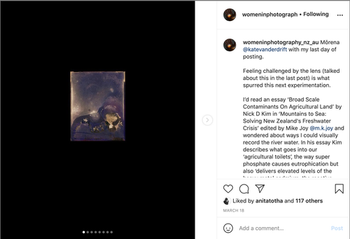 INSTAGRAM TAKEOVER WITH WOMEN IN PHOTOGRAPHY NZ & AU, March 16th 2021 - March 19th 2021. Conversation with Virginia Woods-Jack
