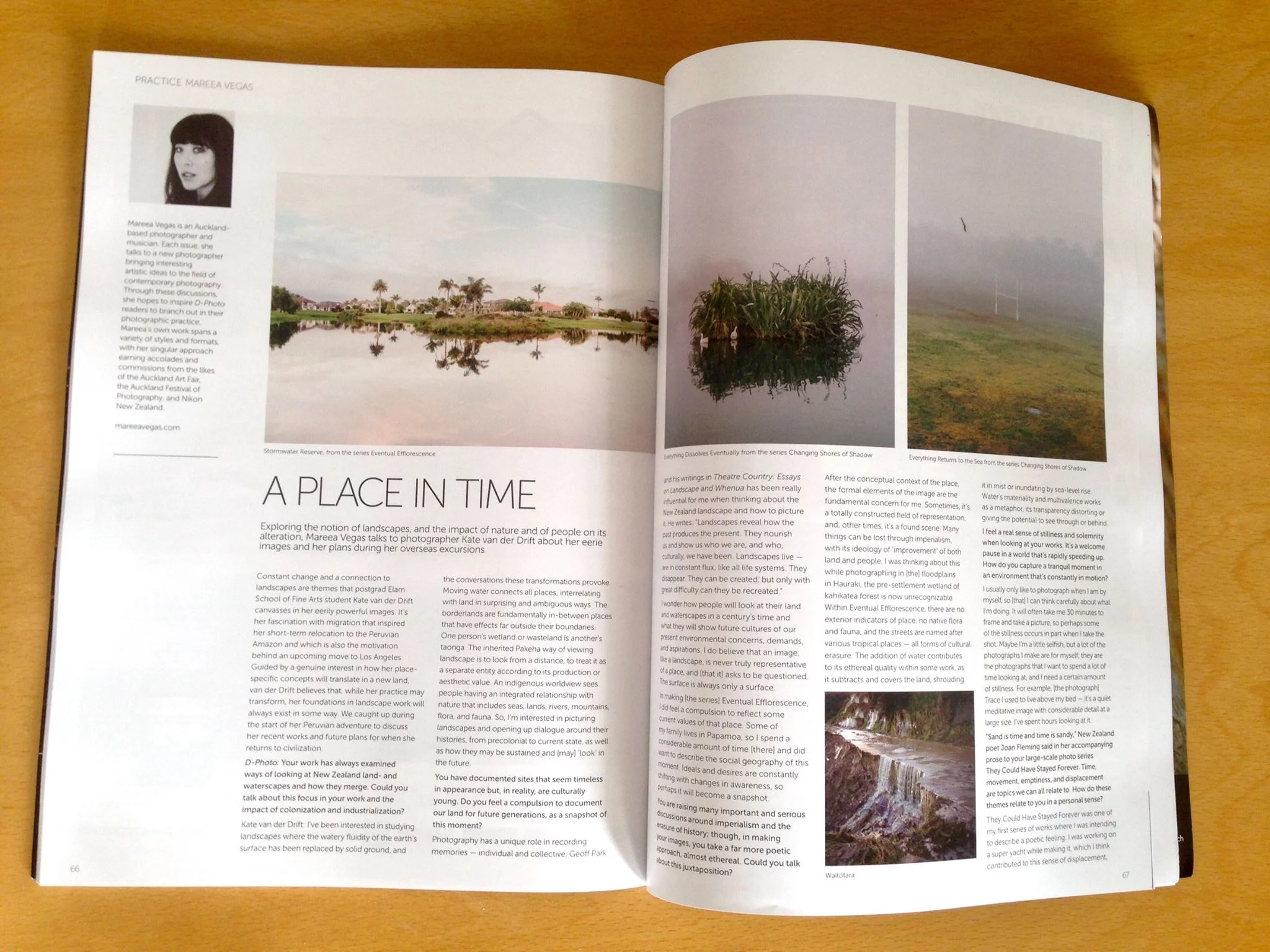 INTERVIEW IN D-PHOTO MAGAZINE. With Mareea Vegas, A Place in Time September Spring Issue, 2016