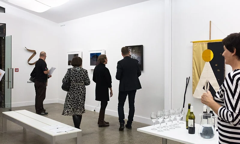 GROUP SHOW / FABRICATIONS    Waitotara June on the left and Josephine Cachemaille's work on the right at Sanderson Contemporary