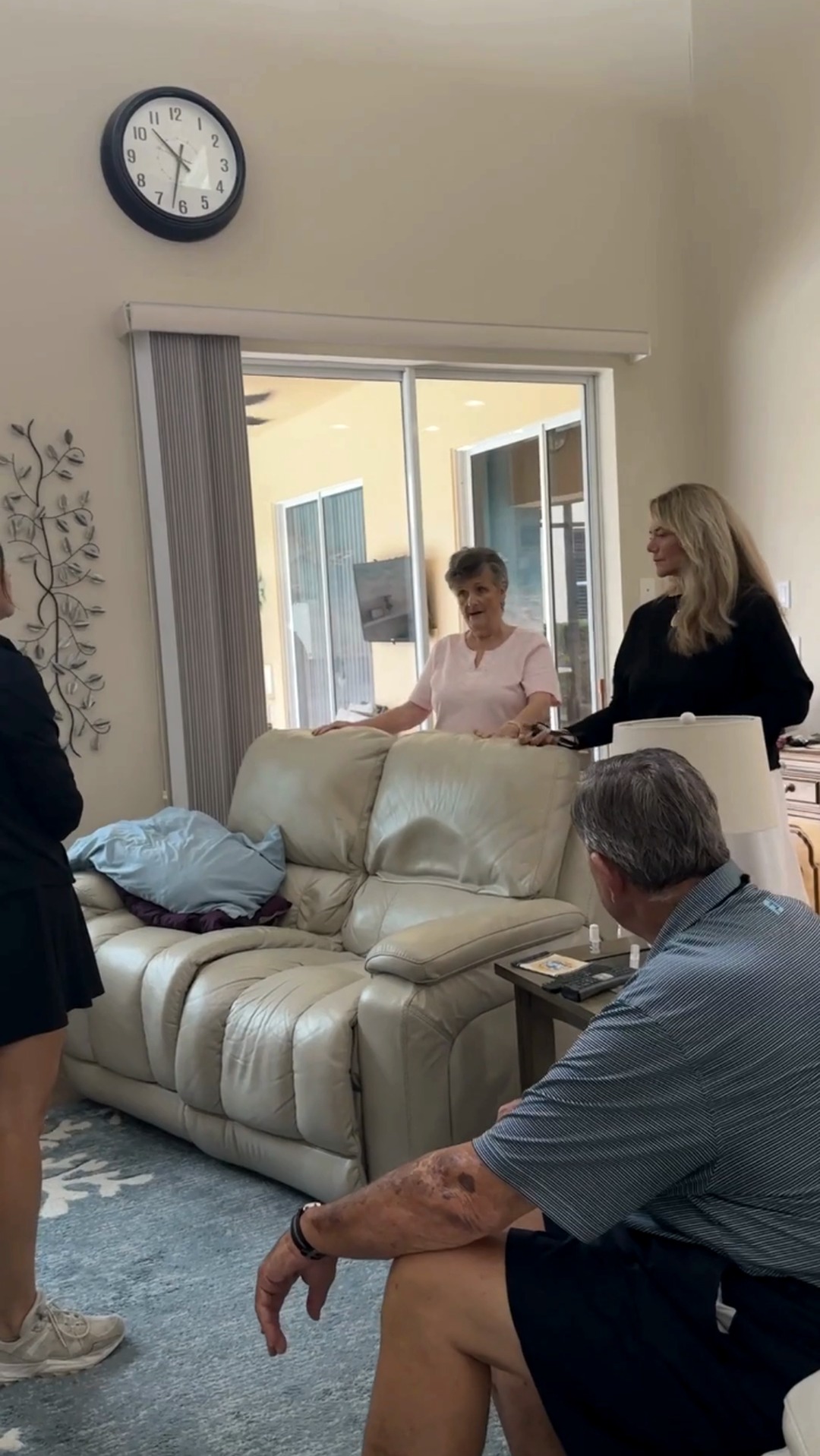 Lisa Gottesman meeting with Bob and Donna at their home in Fort Myers