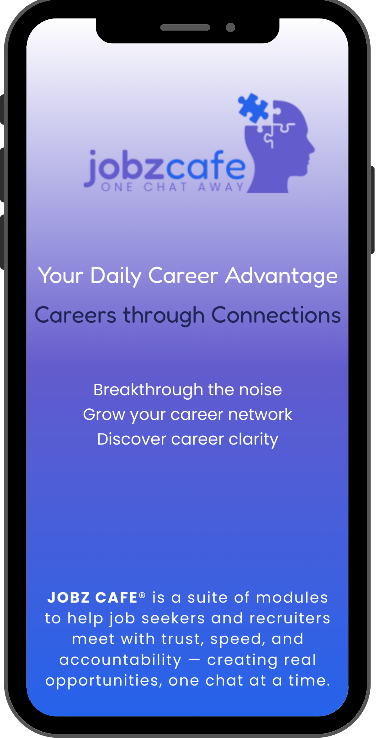 JOBZ CAFE App Features
