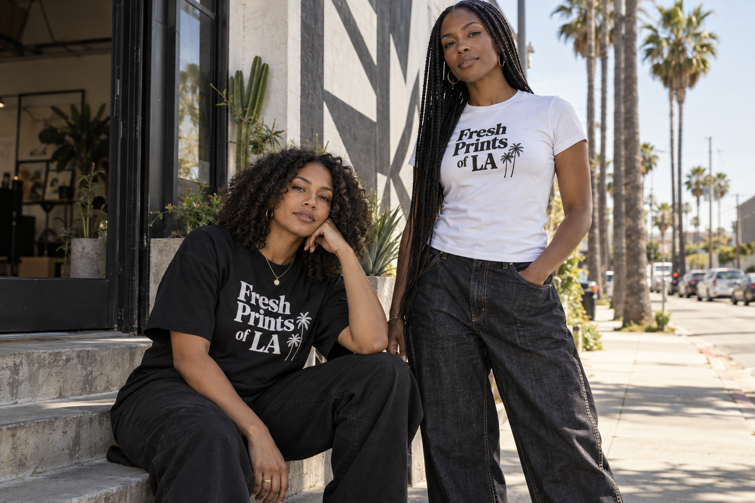 Fresh Prints of LA branded apparel — illustrative South LA campaign