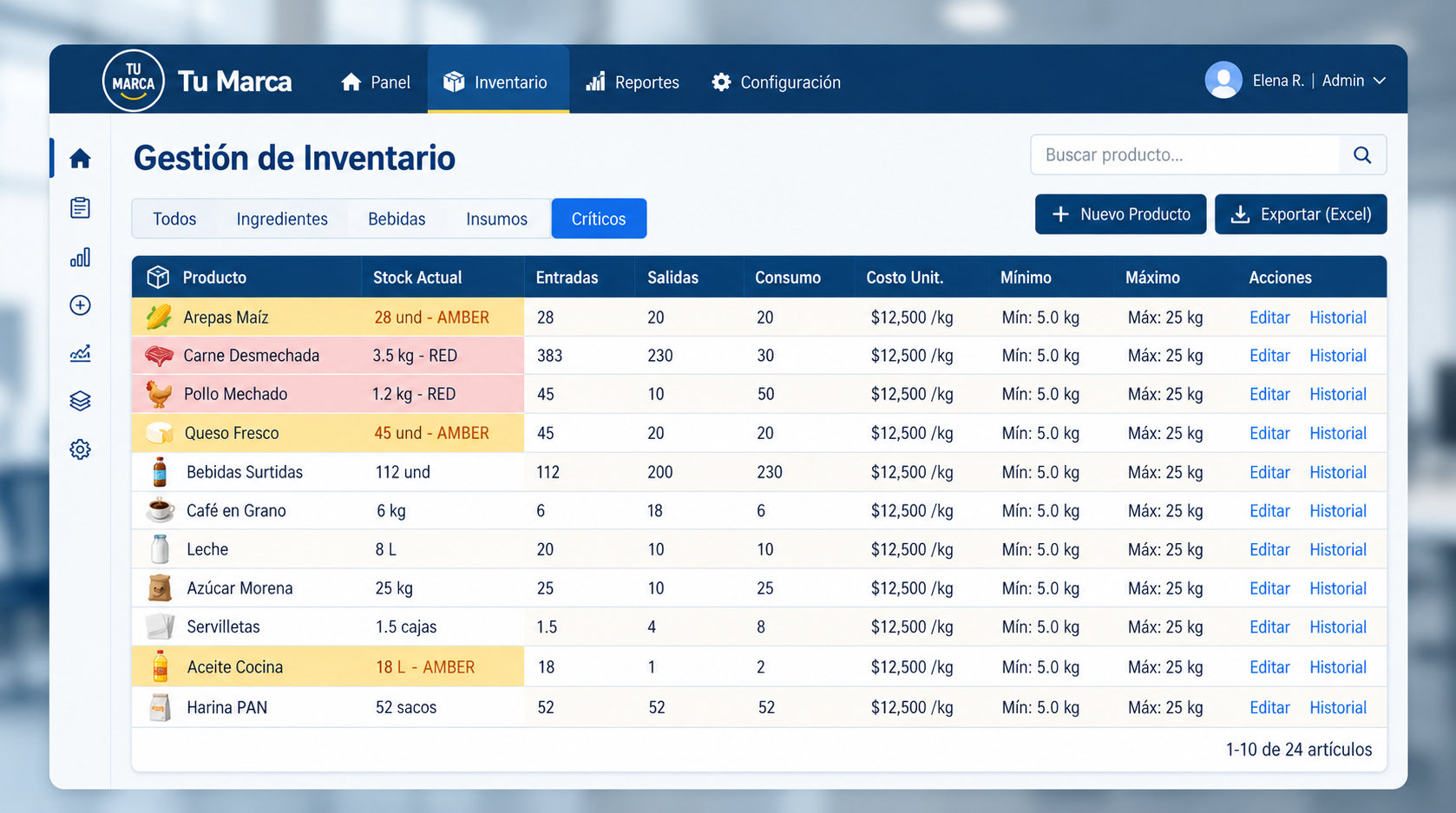 Módulo de control de inventario de tu negocio