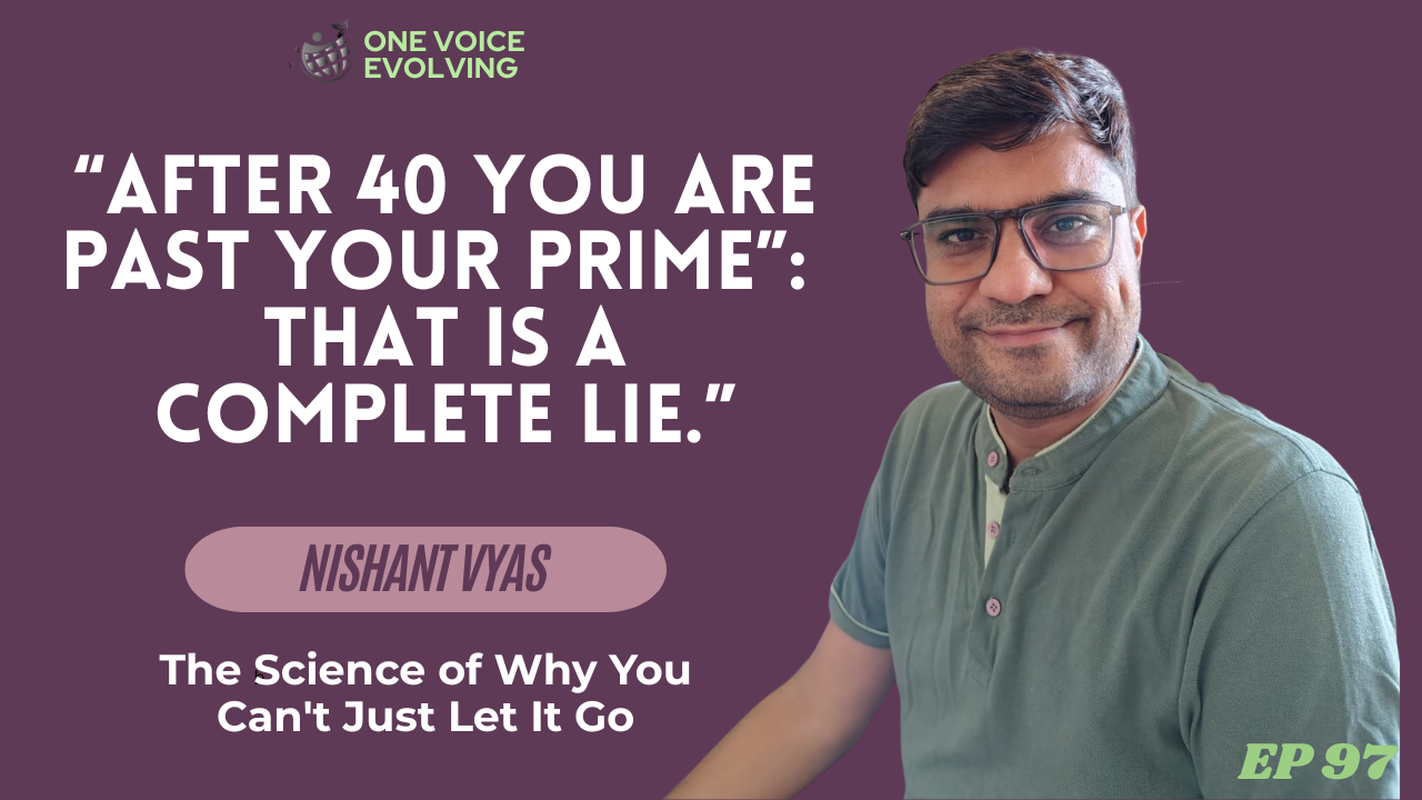 one voice evolving, kim brassor, biology, nishant vyas, the cove, women over 40 one voice evolving, kim brassor, biology, nishant vyas, the cove, women over 40