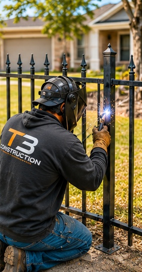 Metal fence welding