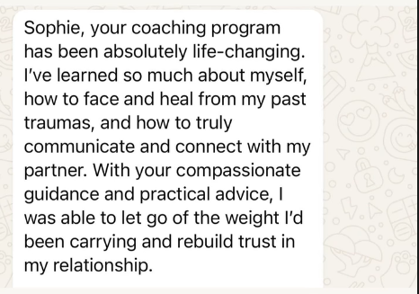 Client testimonial screenshot